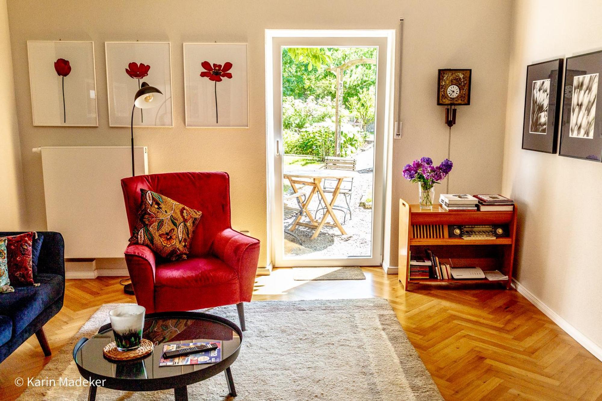 Design Ferienwohnung Mit Bauerngarten فالدكيرشن المظهر الخارجي الصورة